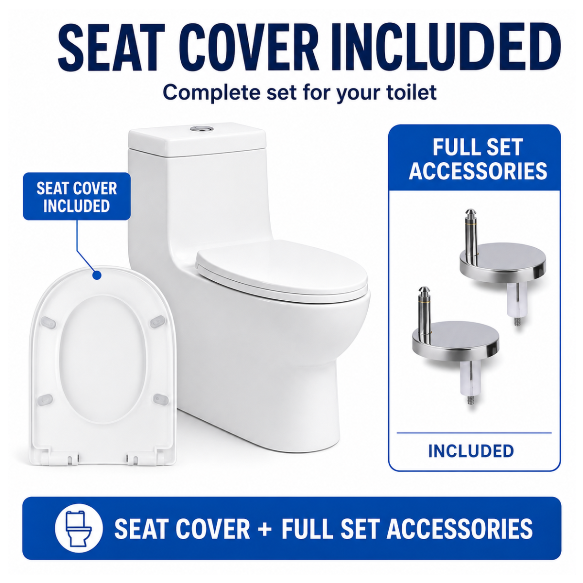 INNO TWO-PIECE P-Trap Washdown Flush Toilet Bowl 180mm Burgandy Full Set Accessories Heavy Duty Up to 200kg Best For Hotel/Airbnb/Home Use 1001 P-Trap