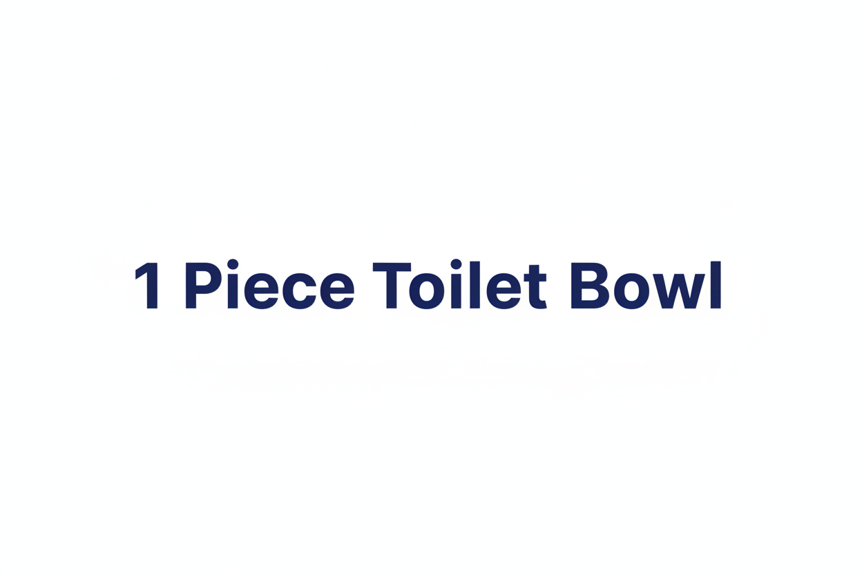 1 Piece Toilet Bowl