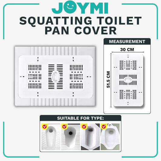 C&C Squatting Toilet Pan Cover Anti-Slip Squat Toilet Cover Penutup Lubang Tandas Cangkung