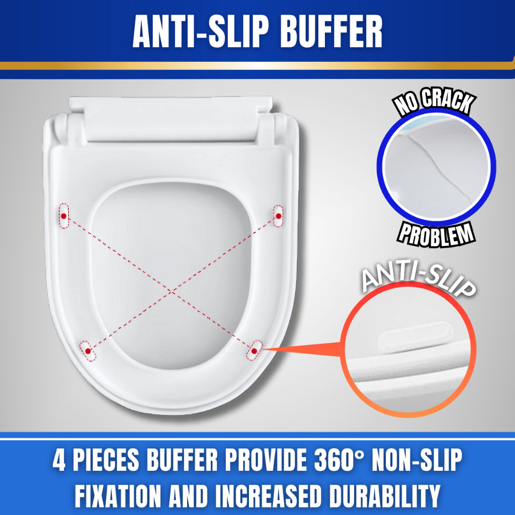 U Shape Kids Children Toilet Seat Cover PP Material Semi Cover Heavy Duty Toilet Seat Cover With Full Set Accessories Best For Hotel/Airbnb/Home Use M20